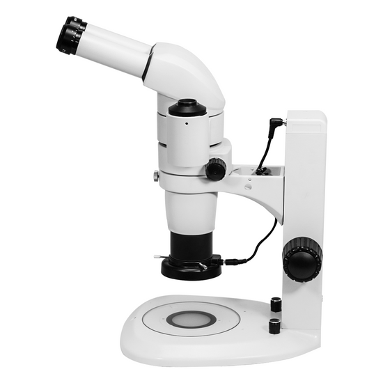 8-65X LED Transmitted Light Track Stand Trinocular Parallel Zoom Stereo Microscope PZ17110131