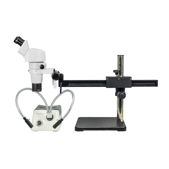 8-50X Ball Bearing Boom Stand Halogen Light Binocular Parallel Zoom Stereo Microscope PZ02080264