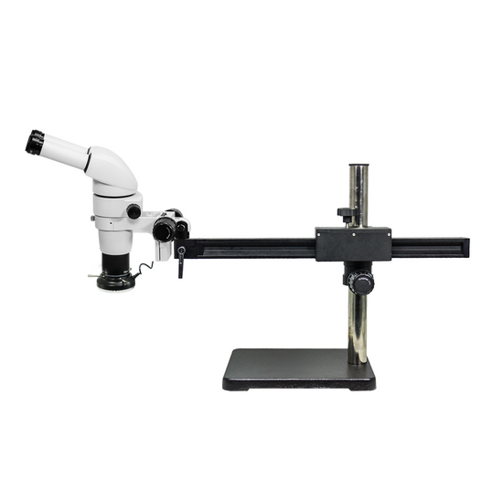 4-32.5X Ball Bearing Boom Stand Polarizing LED Light Binocular Parallel Zoom Stereo Microscope PZ02140123