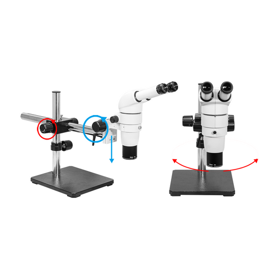 8-65X Boom Stand Binocular Parallel Zoom Stereo Microscope PZ02141121