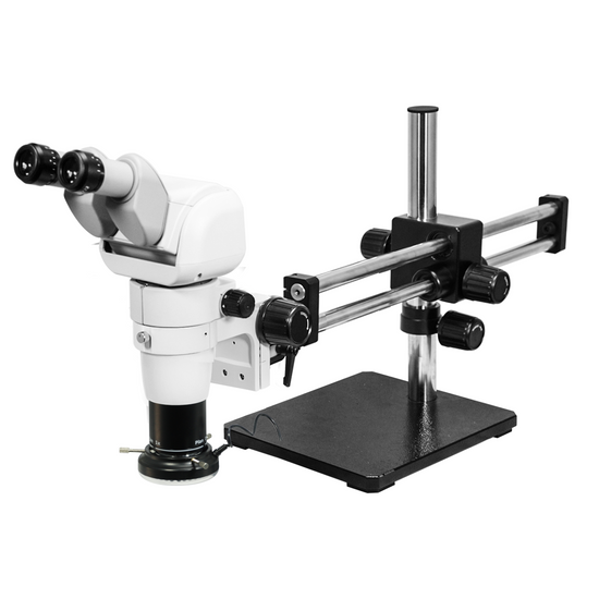 4-32.5X Polarizing LED Light Dual Arm Stand Binocular Parallel Zoom Stereo Microscope PZ02150124