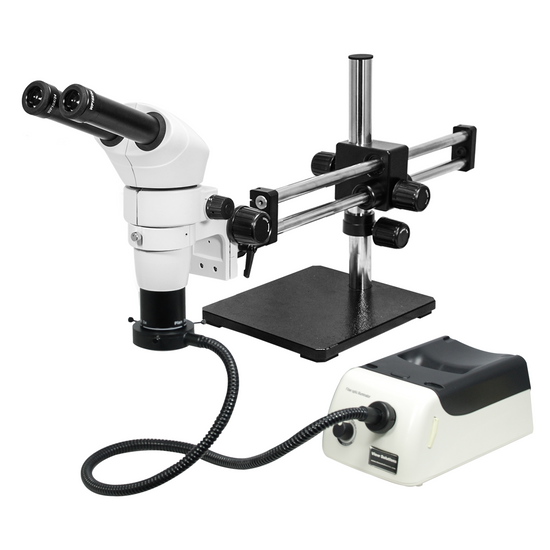 8-80X Halogen Light Dual Arm Stand Binocular Parallel Zoom Stereo Microscope PZ02050124