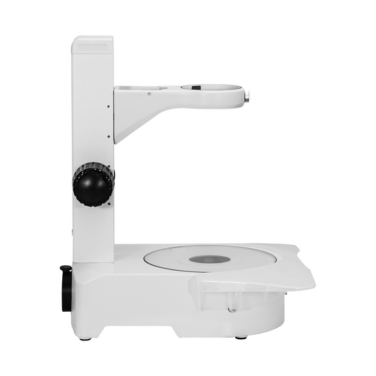 Diascopic Microscope Track Stand With Rotating Mirror, 76mm Coarse Focus Rack, Halogen Light Base