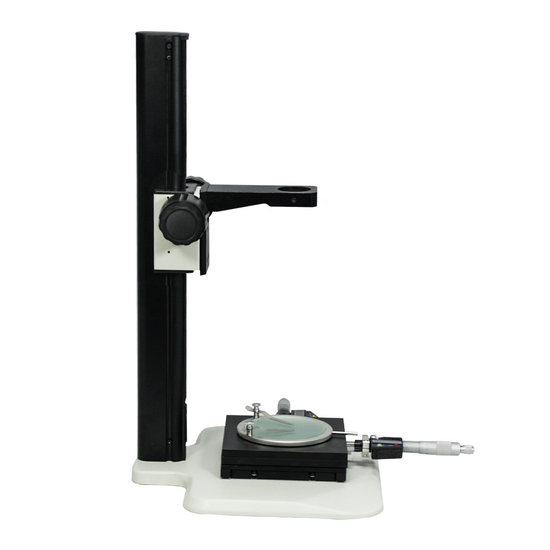 Microscope Track Stand, 39mm Fine Focus Rack with Measurement Stage