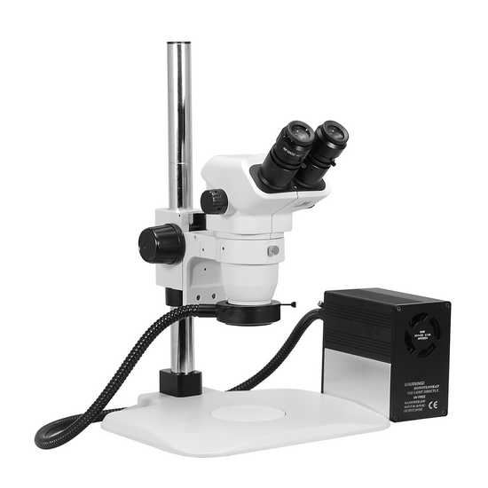 6.7-45X UV FREE LED Light Post Stand Binocular Zoom Stereo Microscope SZ02060223