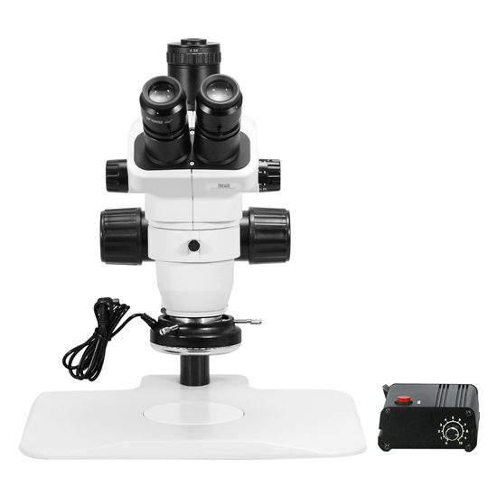 6.7-45X LED Light Track Stand Trinocular Zoom Stereo Microscope SZ02060032