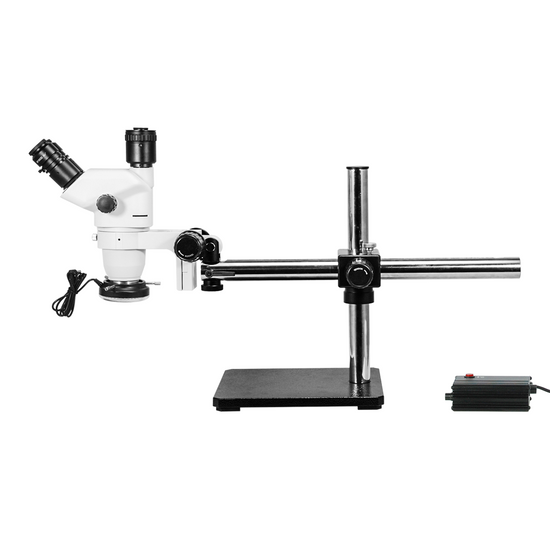 6.7-45X LED Light Boom Stand Trinocular Zoom Stereo Microscope SZ02060432