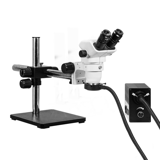 6.7-45X UV FREE LED Light Boom Stand Binocular Zoom Stereo Microscope SZ02060423