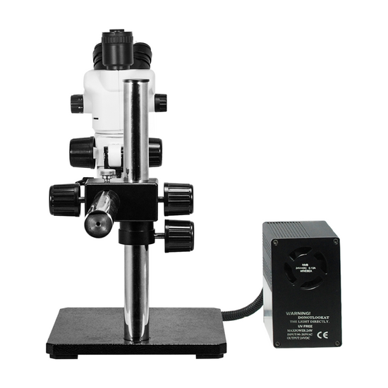 6.7-45X UV FREE LED Light Boom Stand Trinocular Zoom Stereo Microscope SZ02060434