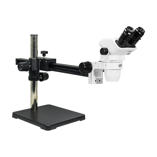 6.7-45X Ball Bearing Boom Stand Binocular Zoom Stereo Microscope SZ02061421