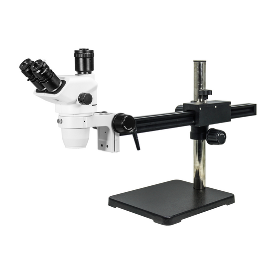 6.7-45X Ball Bearing Boom Stand Trinocular Zoom Stereo Microscope SZ02061431