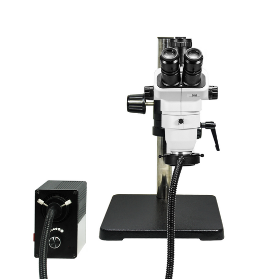 6.7-45X UV FREE LED Light Ball Bearing Boom Stand Trinocular Zoom Stereo Microscope SZ02061434