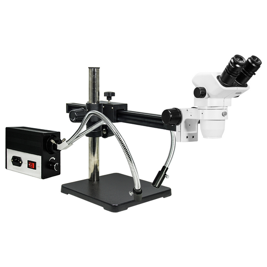 6.7-45X UV FREE LED Light Ball Bearing Boom Stand Binocular Zoom Stereo Microscope SZ02061424