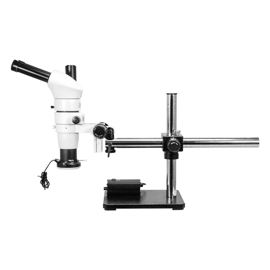 8-65X LED Light Boom Stand Trinocular Parallel Zoom Stereo Microscope PZ02040134