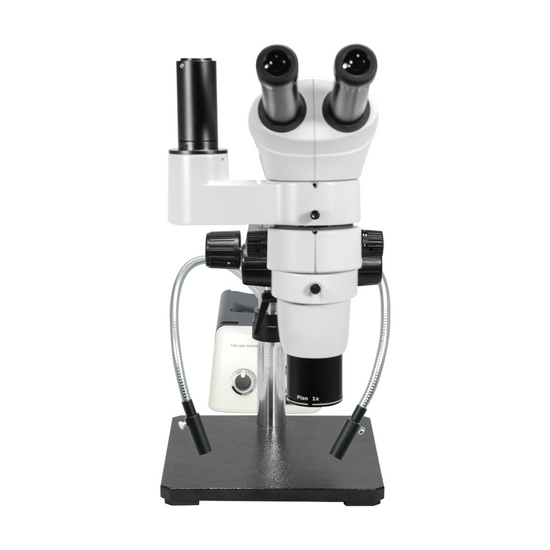 8-65X Halogen Light Boom Stand Trinocular Parallel Zoom Stereo Microscope PZ02040435