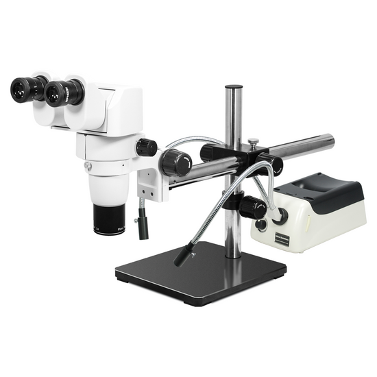 8-80X Halogen Light Boom Stand Binocular Parallel Zoom Stereo Microscope PZ02040463