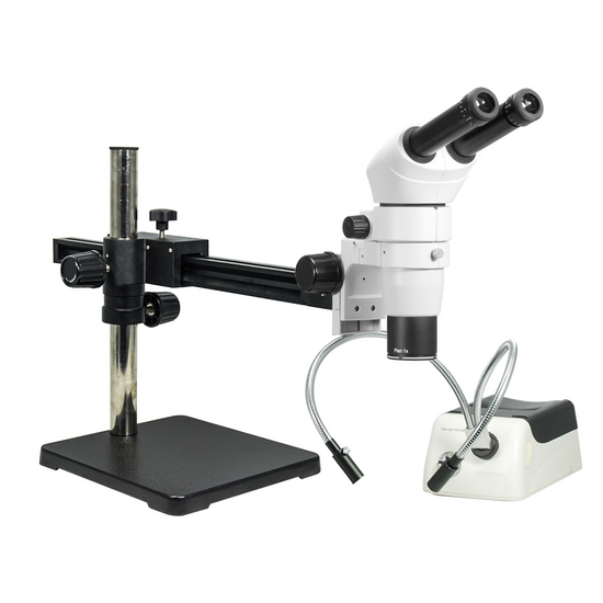 8-80X Ball Bearing Boom Stand Halogen Light Binocular Parallel Zoom Stereo Microscope PZ02080263