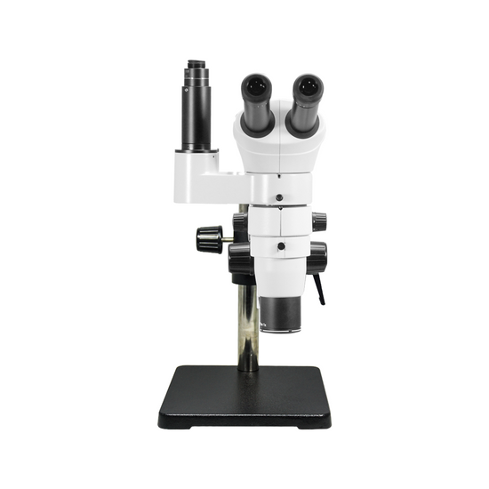 8-65X Ball Bearing Boom Stand Trinocular Parallel Zoom Stereo Microscope PZ02080232