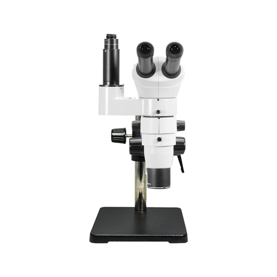 8-80X Ball Bearing Boom Stand Trinocular Parallel Zoom Stereo Microscope PZ02080233