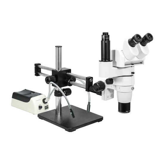 8-80X Halogen Light Dual Arm Stand Trinocular Parallel Zoom Stereo Microscope PZ02050136