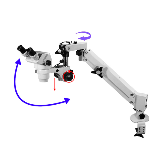 3.35-22.5X Pneumatic Arm Binocular Zoom Stereo Microscope SZ02020741