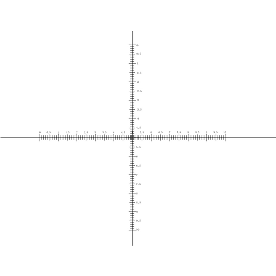 10mm/200 Div Crosshair Scale Reticle ( Dia. 24mm) RT20104166