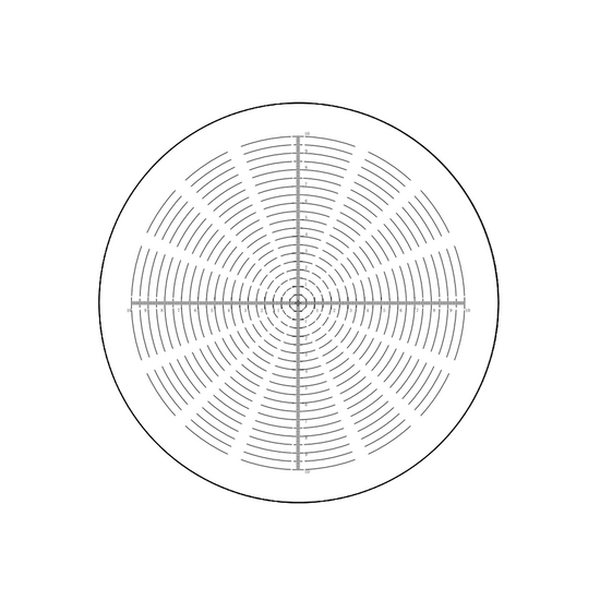 20mm/200 Div  Concentric Circles Reticle ( Dia. 24mm) RT20112161