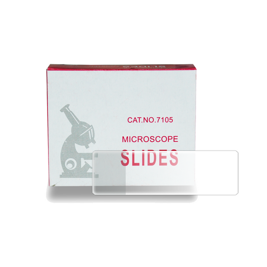 50 Frosted Microscope Slides (White) Glass