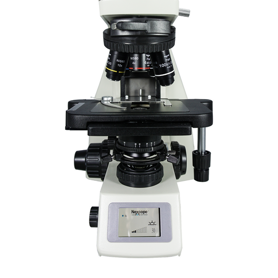 40-1000X LED Coaxial Transmitted Light XY Stage Travel Distance 78x54mm Trinocular Biological Microscope Nexcope-NE620-Trinocular