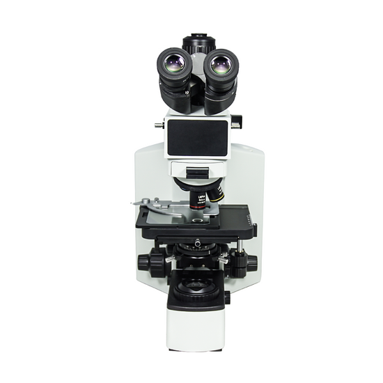 50-1000X LED Dual Illuminated Light XY Stage Travel Distance 75x40mm Trinocular Transmitted/Reflected Metallurgical Microscope