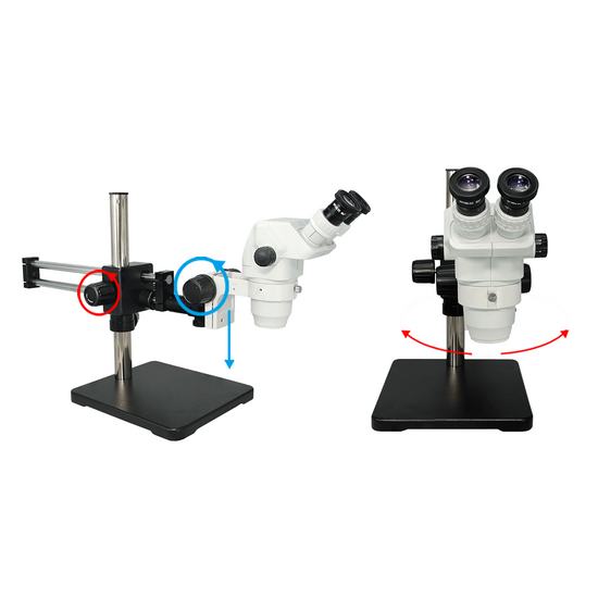 6.7-45X Dual Arm Stand Binocular Zoom Stereo Microscope SZ02020521