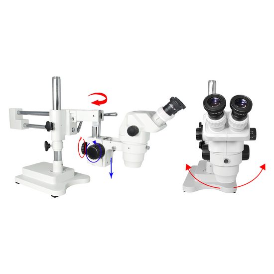 6.7-45X Dual Arm Stand Binocular Zoom Stereo Microscope SZ05010124