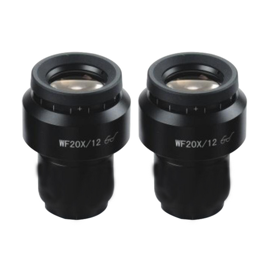 WF 20X Widefield Focusable Microscope Eyepieces, High Eyepoint, 30mm, FOV 12mm, Adjustable Diopter (Pair) SZ05023621
