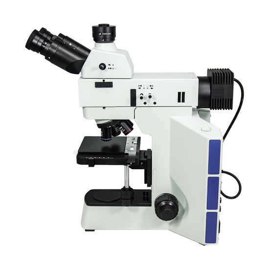 50-500X LED Coaxial Reflection Light XY Stage Travel Distance 75x40mm Trinocular Metallurgical Microscope MT05110323