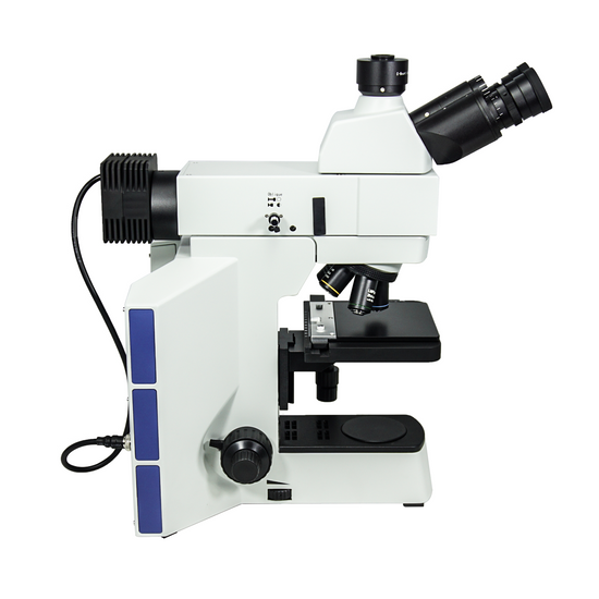 50-500X LED Coaxial Reflection Light XY Stage Travel Distance 75x40mm Trinocular Metallurgical Microscope MT05110323