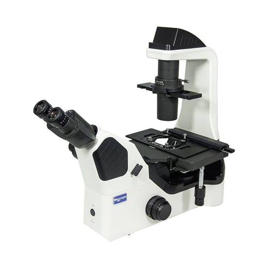 40-400X LED Coaxial Transmitted Light Inverted XY Stage Travel Distance 128x80mm Trinocular Inverted Phase Contrast Microscope Nexcope-NIB610-Trinocular