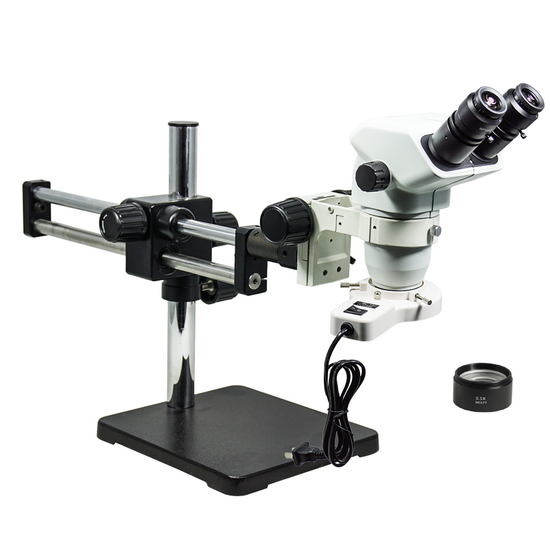 3.35-45X Dual Arm Stand Fluorescence Light Binocular Zoom Stereo Microscope SZ02060525