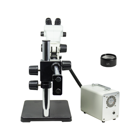3.35-45X LED Light Dual Arm Stand Binocular Zoom Stereo Microscope SZ02060529