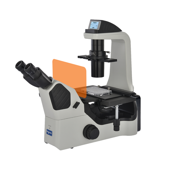 Nexcope 40-400X LED Inverted Fluorescence Microscope with LCD Display