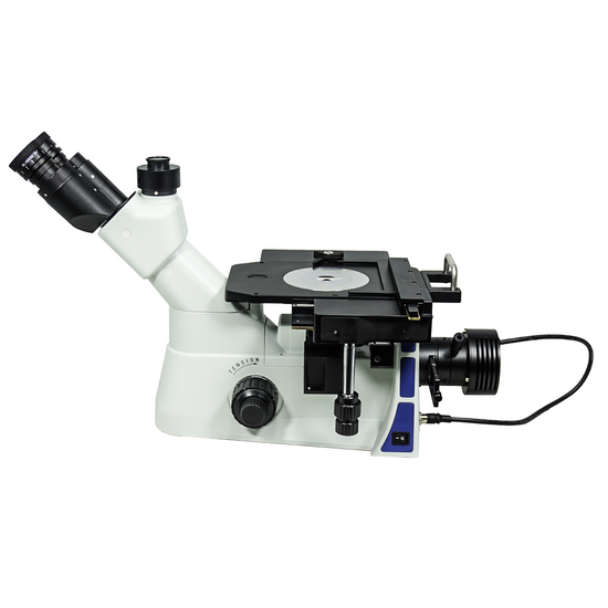 50-500X LED Coaxial Reflection Light Inverted Trinocular Inverted Metallurgical Microscope MT05130313