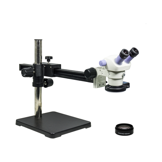 3.5-30X LED Light Ball Bearing Boom Stand Binocular Zoom Stereo Microscope SZ02080443