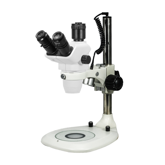 6.7-45X Post Stand LED Dual Illuminated Light  Trinocular Zoom Stereo Microscope SZ02060291