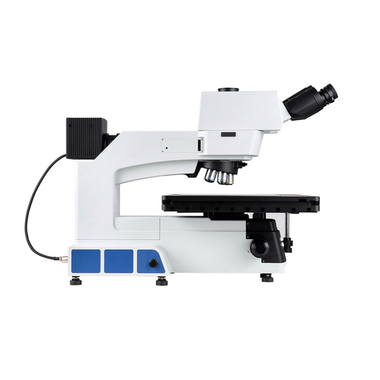 50-500X Halogen Coaxial Reflection Light XY Stage Travel Distance 356x305mm Trinocular Metallurgical Microscope MT05180303