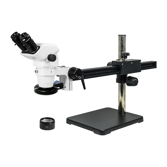 3.35-45X LED Light Ball Bearing Boom Stand Binocular Zoom Stereo Microscope SZ02061426