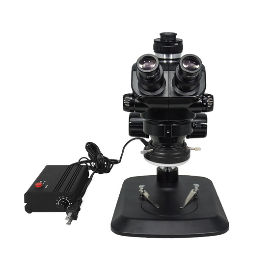 7-50X ESD Safe UV FREE LED Light Post Stand ESD Trinocular Zoom Stereo Microscope SZ02090134