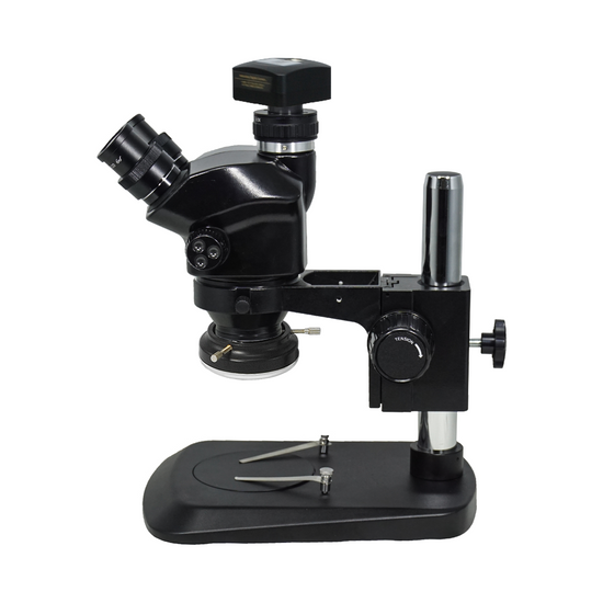 3.0 Megapixels 7-50X CMOS LED Light ESD Safe Post Stand Trinocular Zoom Stereo Microscope SZ02090136