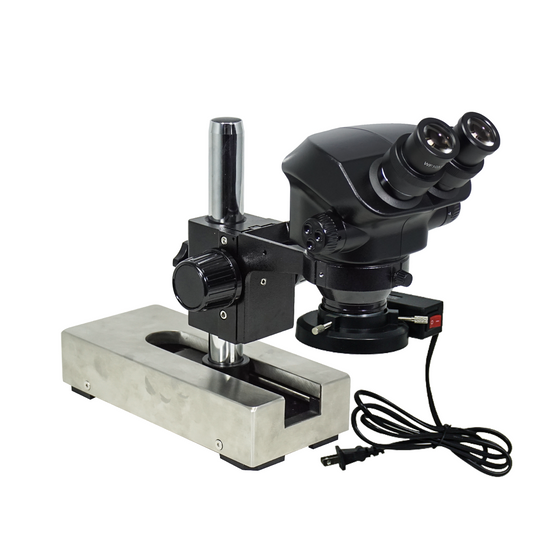7-50X ESD Safe Gliding Base Stand Fluorescence Light ESD Binocular Zoom Stereo Microscope SZ02090222