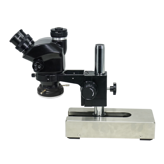 7-50X LED Light ESD Safe Gliding Base Stand Trinocular Zoom Stereo Microscope SZ02090234