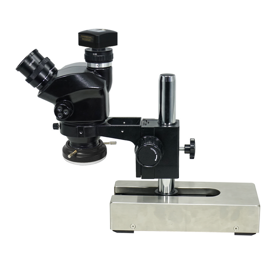 3.0 Megapixels 7-50X CMOS LED Light ESD Safe Gliding Base Stand Trinocular Zoom Stereo Microscope SZ02090236