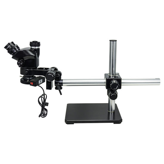 7-50X ESD Safe Boom Stand Fluorescence Light ESD Trinocular Zoom Stereo Microscope SZ02090452